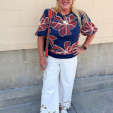 Midnight Mosaic Top - The Pink Pineapple 850