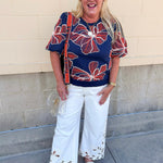 Midnight Mosaic Top - The Pink Pineapple 850