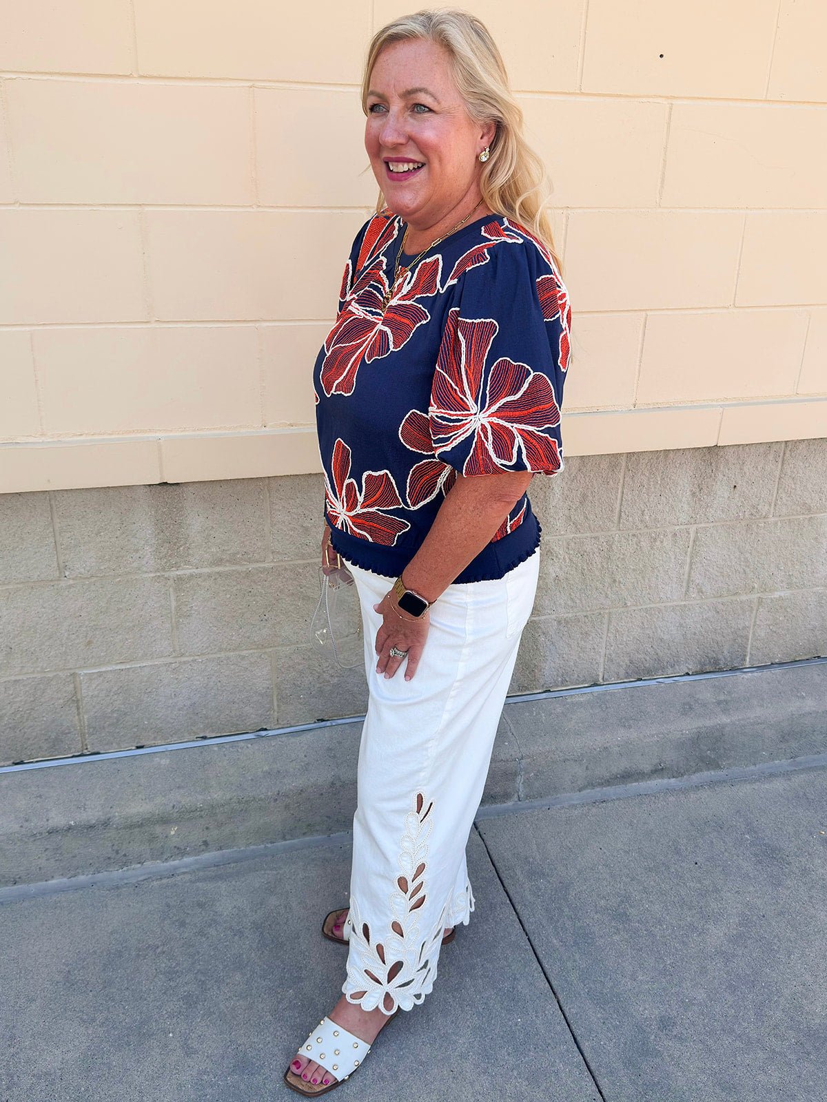 Midnight Mosaic Top - The Pink Pineapple 850
