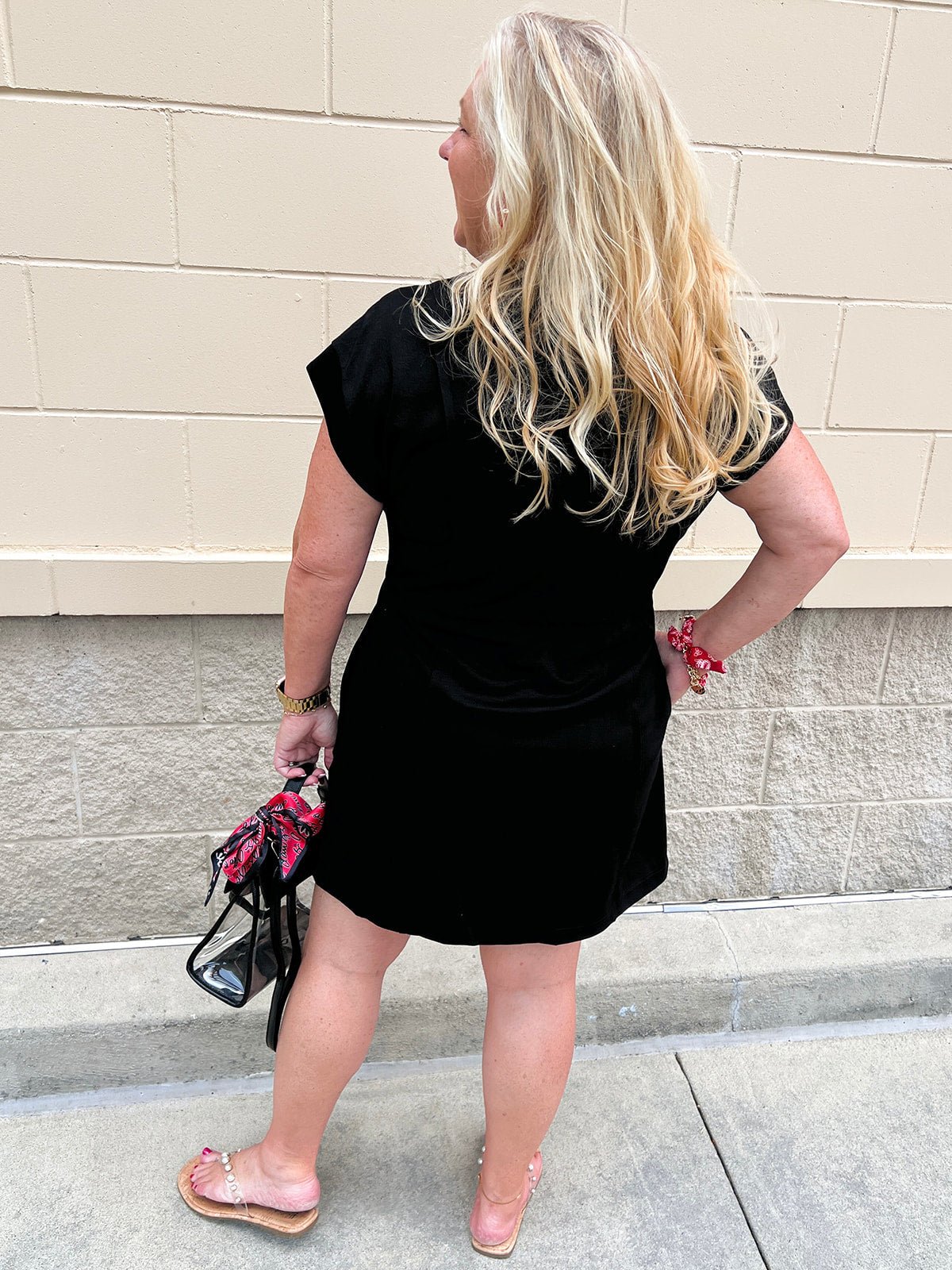 Midnight Motion Cinch Waist Mini Dress - The Pink Pineapple 850