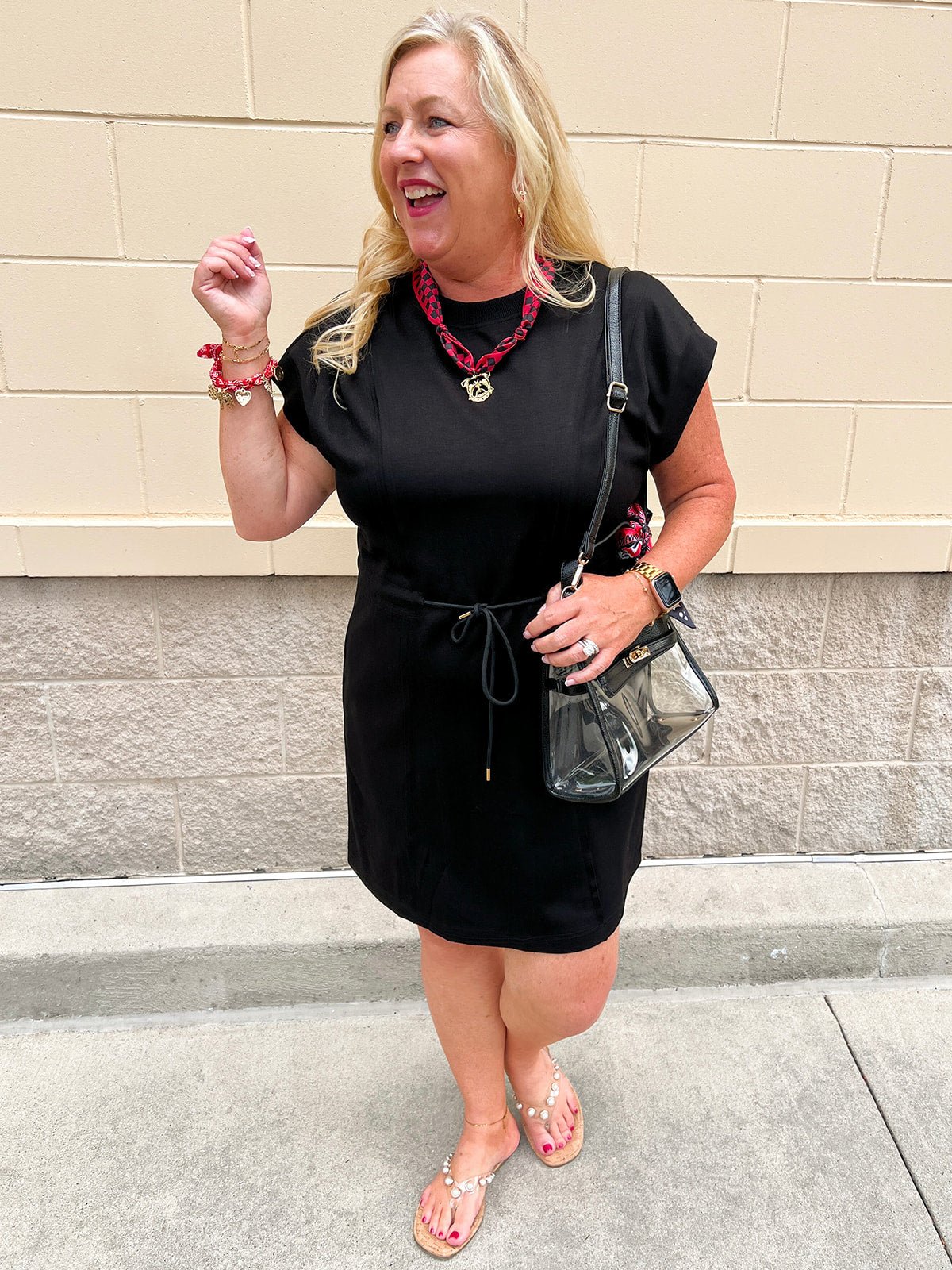 Midnight Motion Cinch Waist Mini Dress - The Pink Pineapple 850