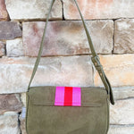 Milano Shoulder Bag in Olive - The Pink Pineapple 850