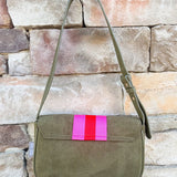 Milano Shoulder Bag in Olive - The Pink Pineapple 850