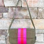Milano Shoulder Bag in Olive - The Pink Pineapple 850