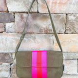 Milano Shoulder Bag in Olive - The Pink Pineapple 850