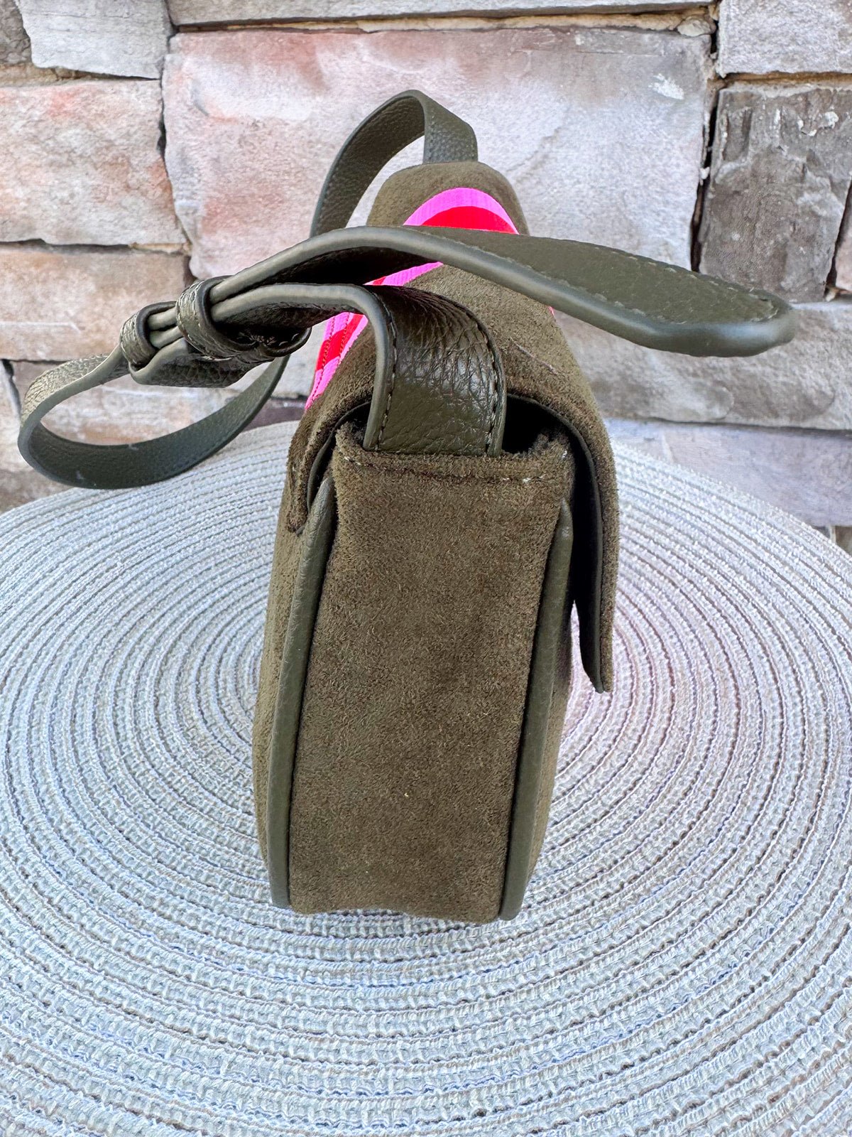 Milano Shoulder Bag in Olive - The Pink Pineapple 850