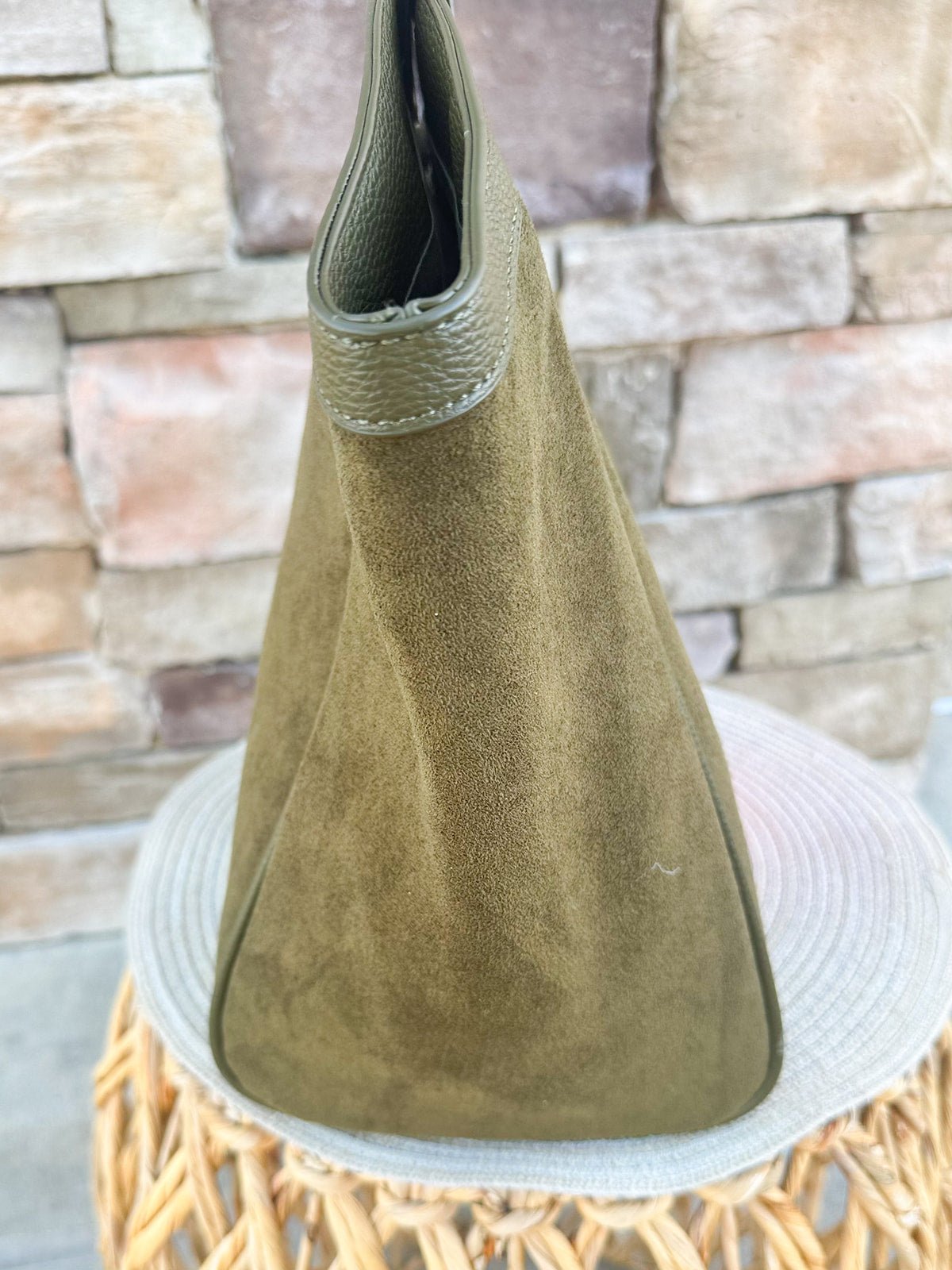 Milano Tote in Olive - The Pink Pineapple 850