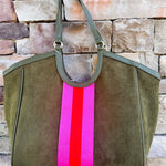 Milano Tote in Olive - The Pink Pineapple 850