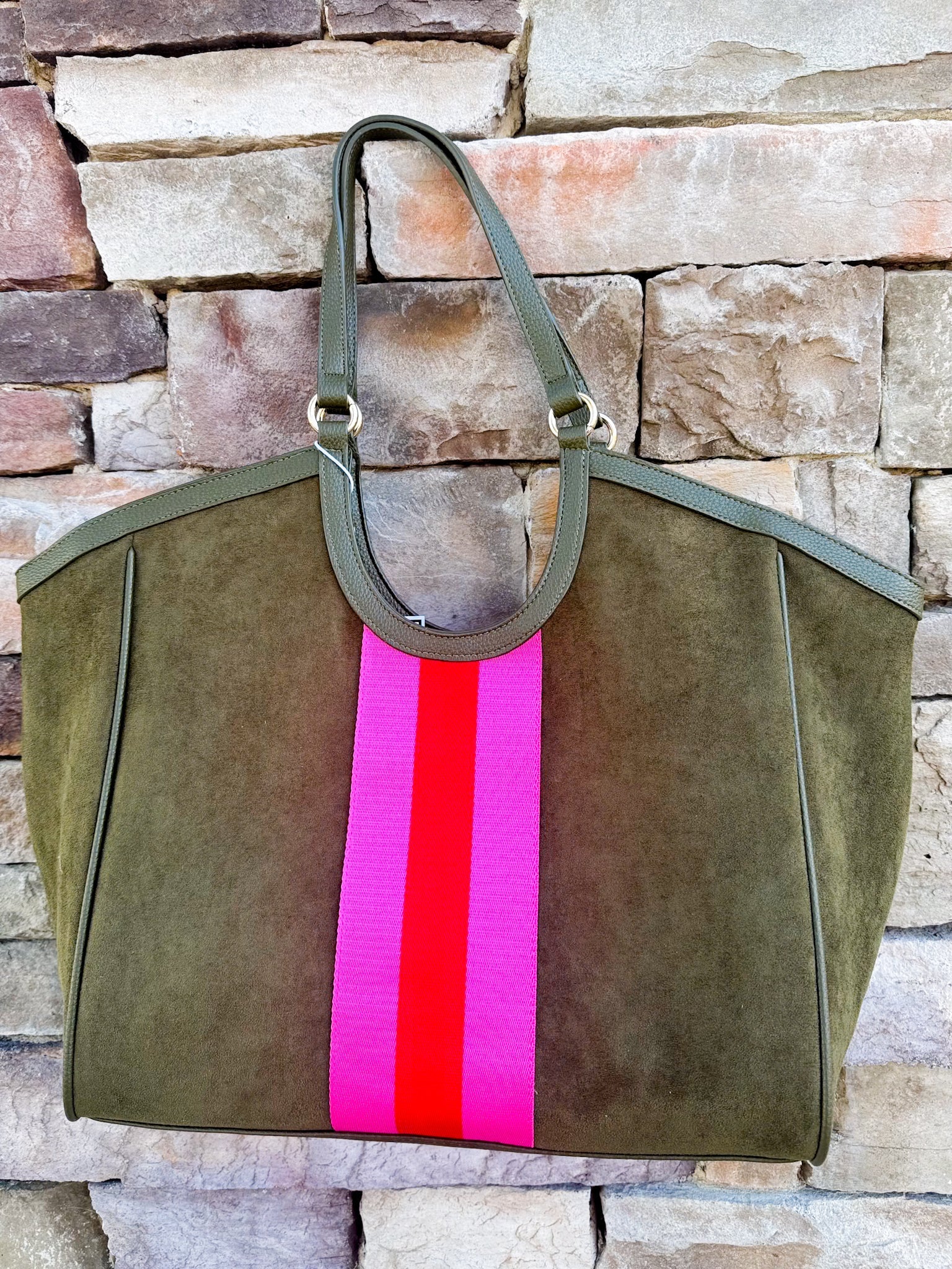 Milano Tote in Olive - The Pink Pineapple 850