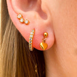 Millie Heart Stud Dangle Earrings - The Pink Pineapple 850