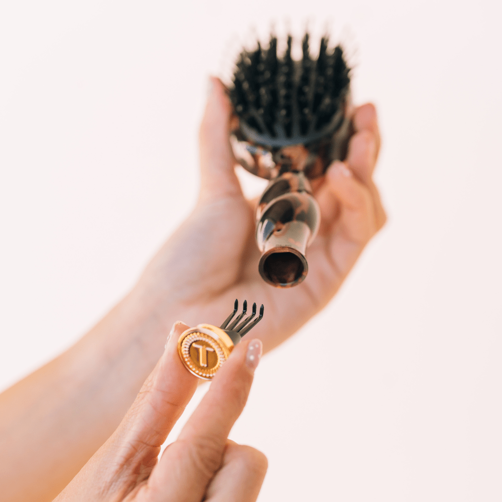 Mini Boar Brush | Tortoise - The Pink Pineapple 850