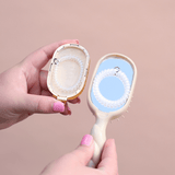 Mini Detangler Brush for Medium Hair - Tan - The Pink Pineapple 850