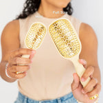 Mini Vented Brush | Tan - The Pink Pineapple 850