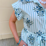 Minted Garden Midi Dress - The Pink Pineapple 850