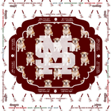 Mississippi State Bulldogs Mahjong Mat - The Pink Pineapple 850