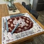 Mississippi State Bulldogs Mahjong Mat - The Pink Pineapple 850