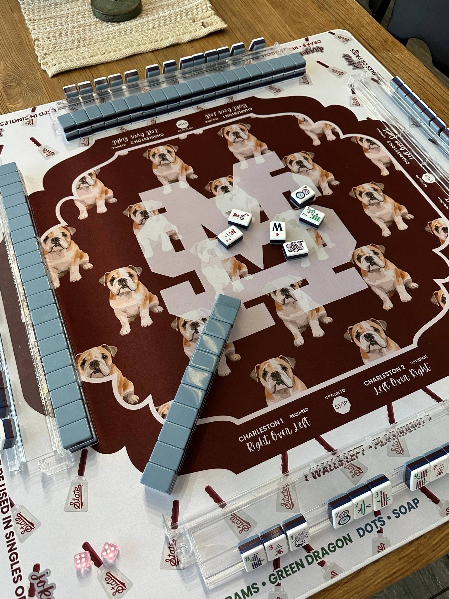 Mississippi State Bulldogs Mahjong Mat - The Pink Pineapple 850