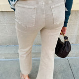 Mocha Wash High Waisted Jeans - The Pink Pineapple 850