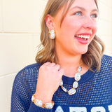 Modern Muse Pearl Frame Necklace - The Pink Pineapple 850