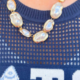 Modern Muse Pearl Frame Necklace - The Pink Pineapple 850