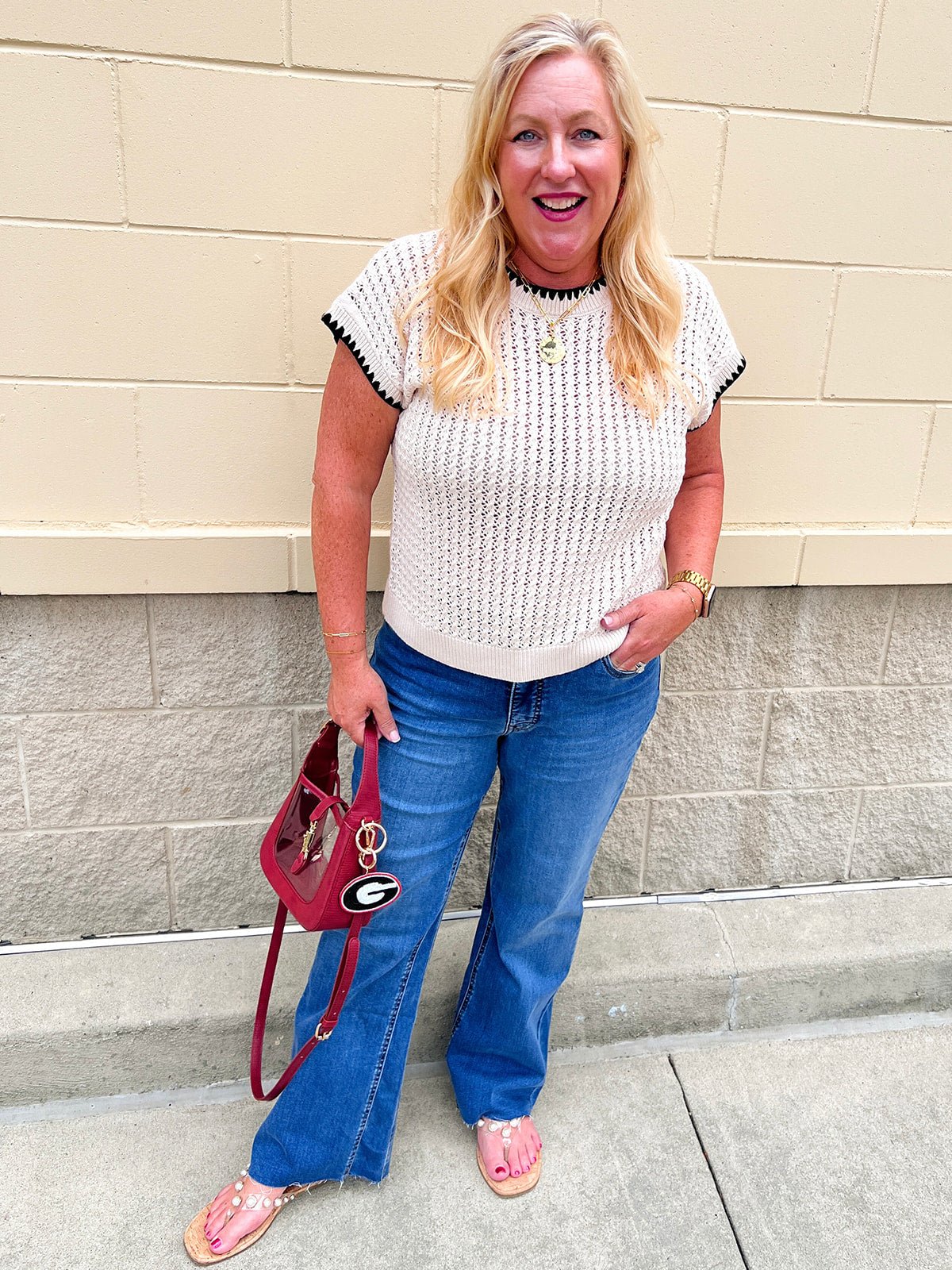 Monaco Moment Knit Top - The Pink Pineapple 850