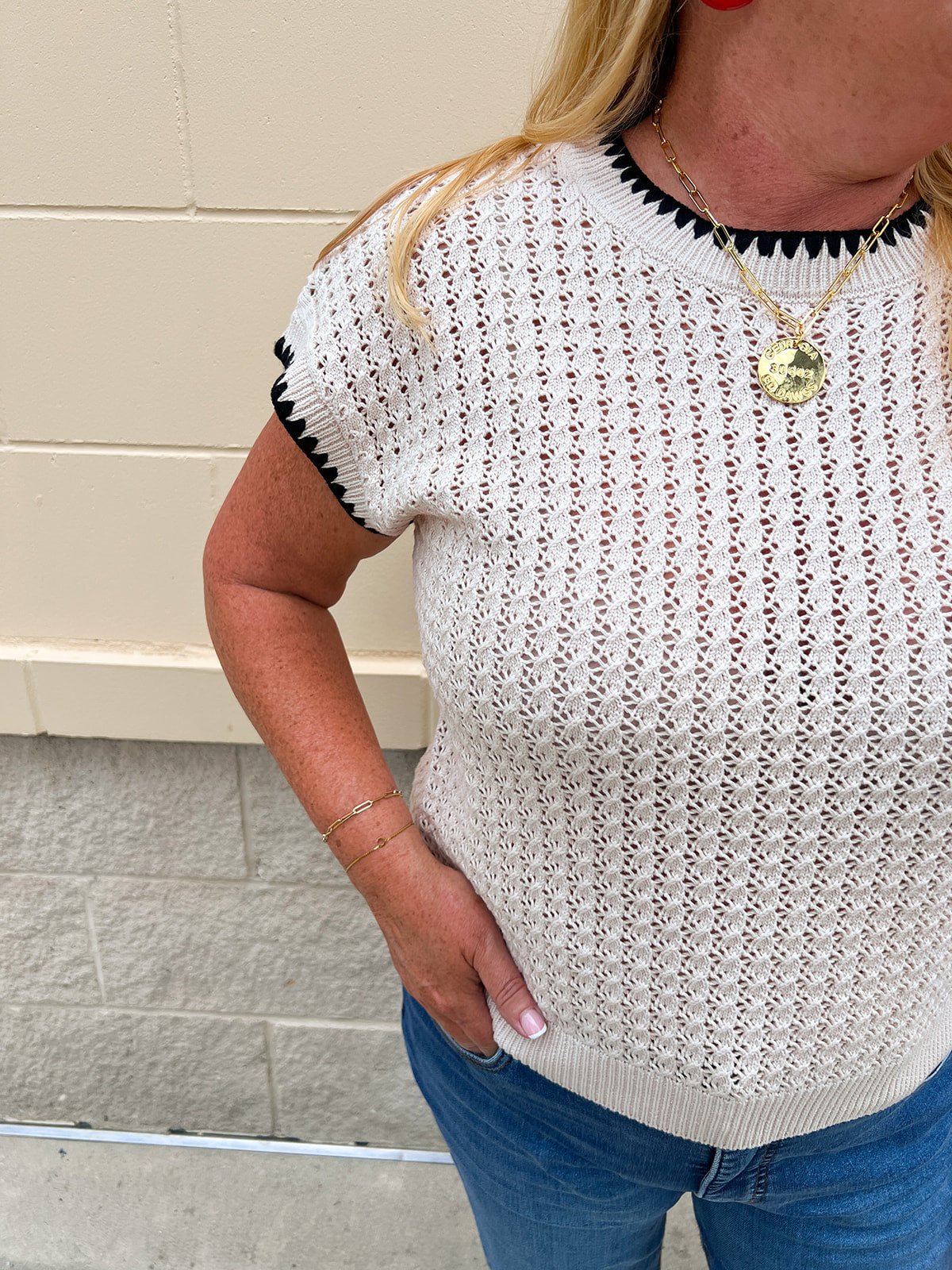 Monaco Moment Knit Top - The Pink Pineapple 850