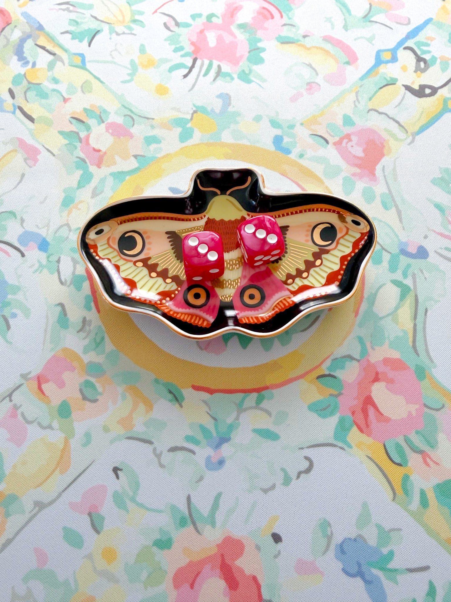 Moon Moth Dice Catchall - The Pink Pineapple 850