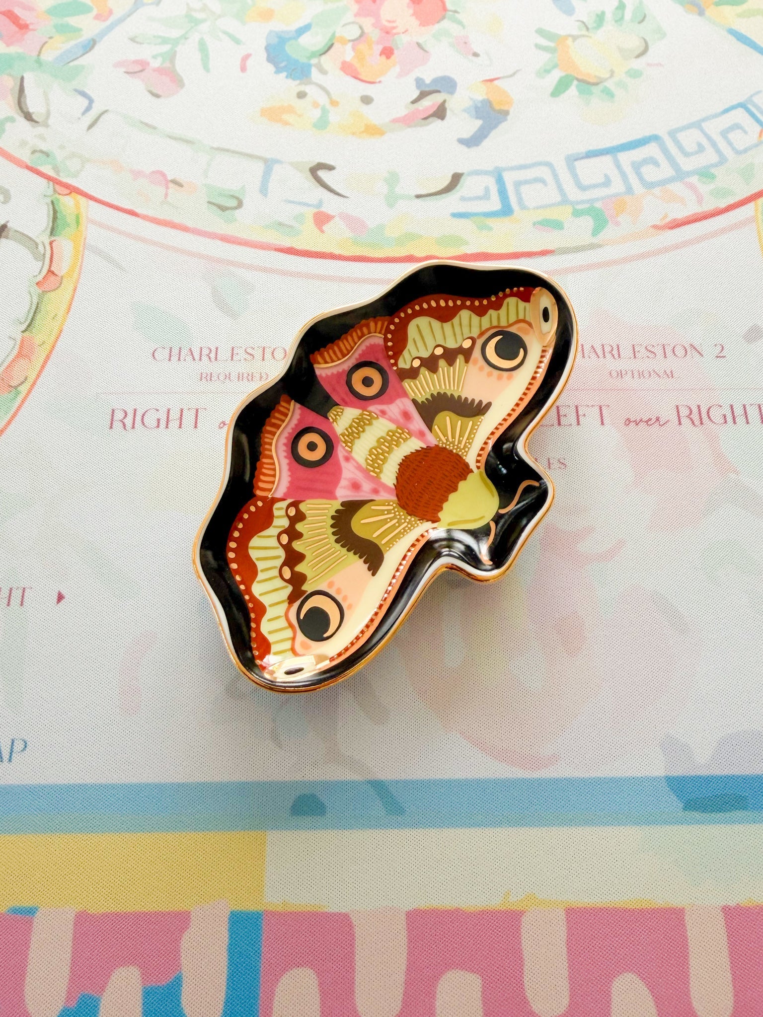 Moon Moth Dice Catchall - The Pink Pineapple 850