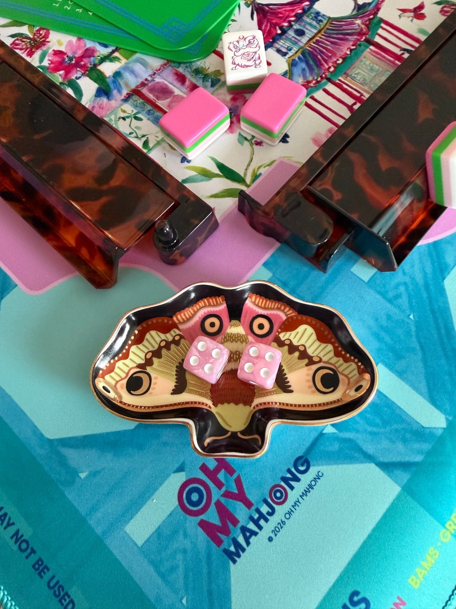 Moon Moth Dice Catchall - The Pink Pineapple 850