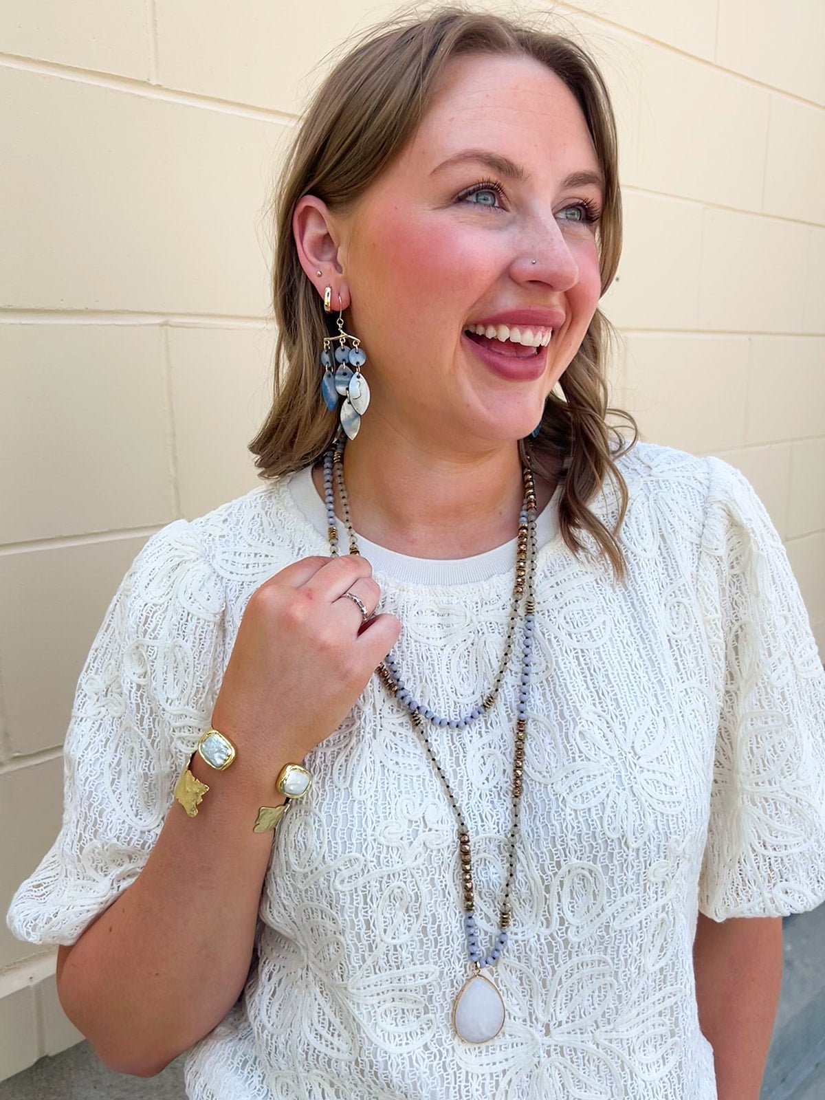 Moonlit Whimsy Beaded Necklace - The Pink Pineapple 850