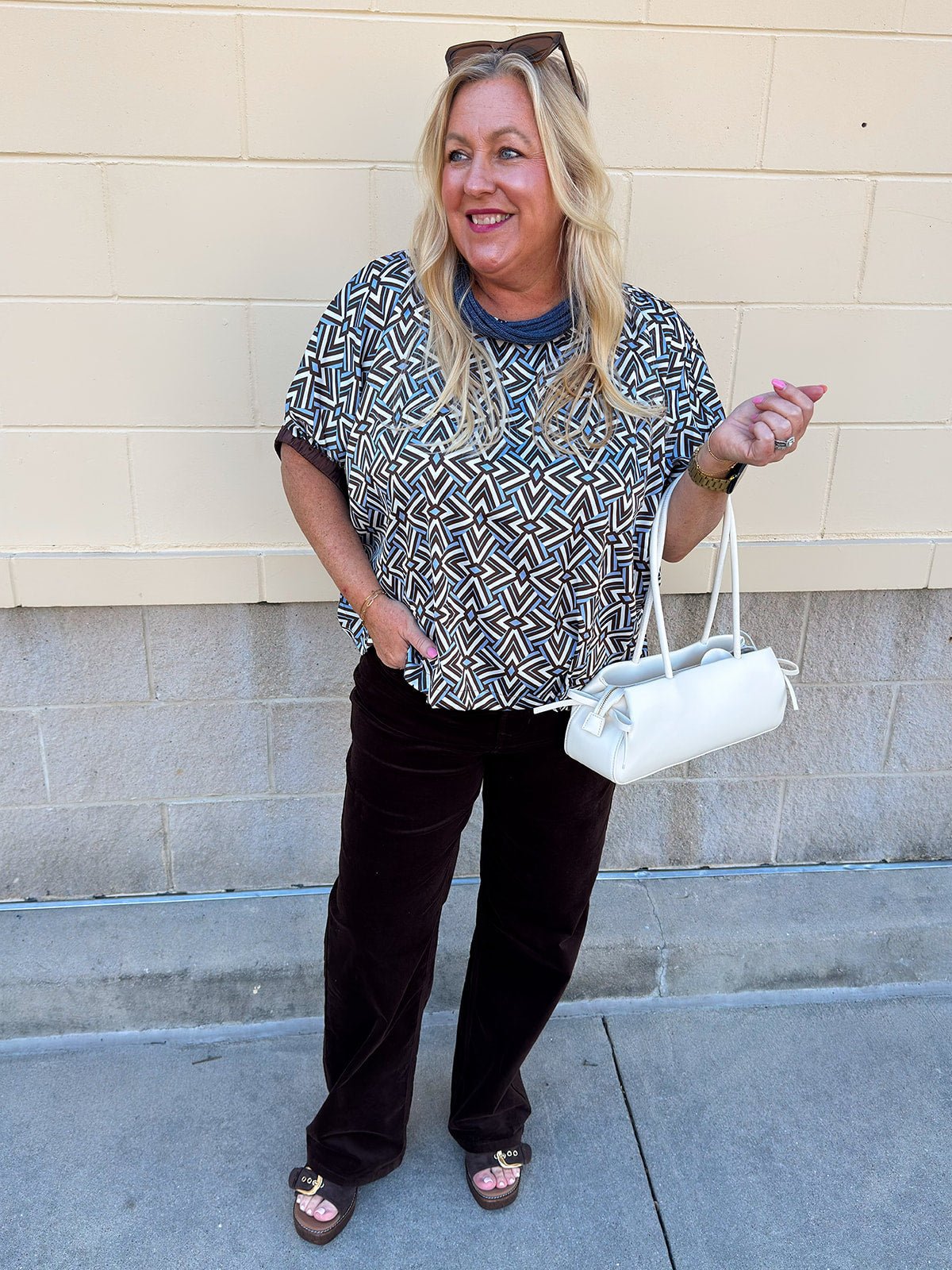 Mosaic Daydream Blouse - The Pink Pineapple 850