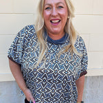 Mosaic Daydream Blouse - The Pink Pineapple 850