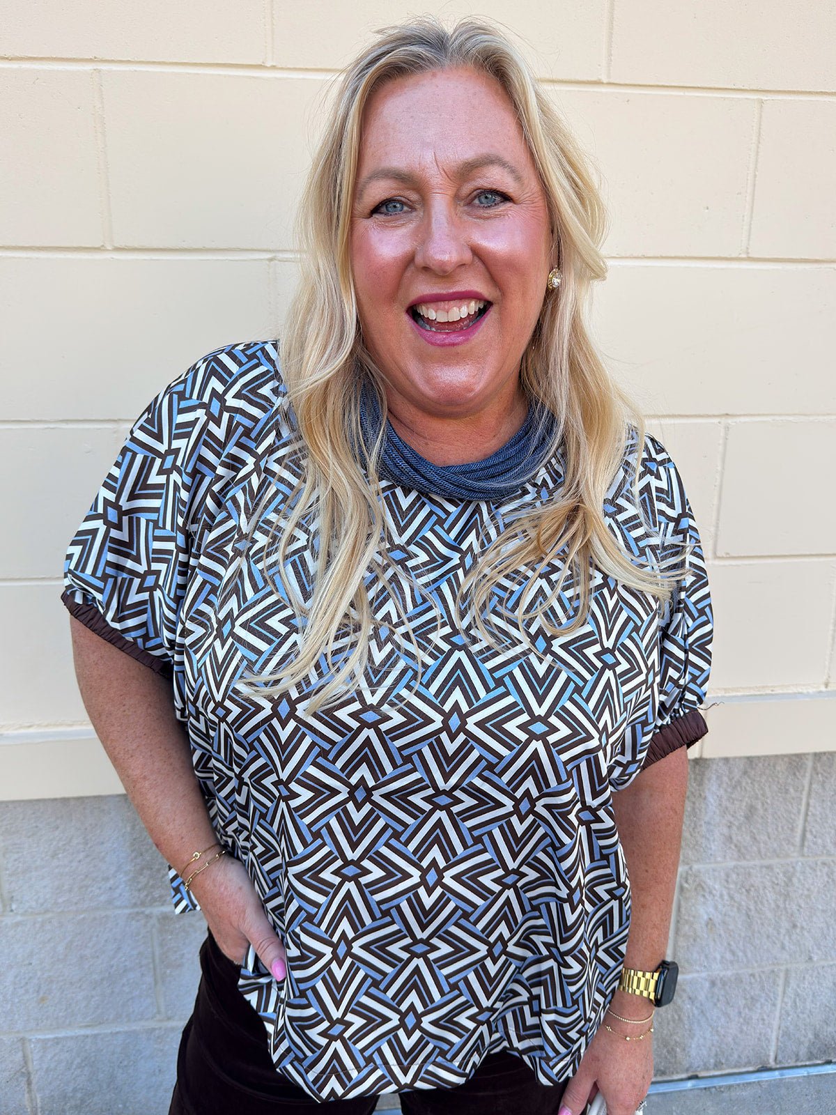 Mosaic Daydream Blouse - The Pink Pineapple 850