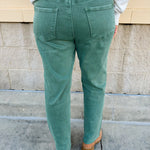 Mosswood Bootcut Pants in Washed Olive - The Pink Pineapple 850
