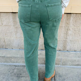 Mosswood Bootcut Pants in Washed Olive - The Pink Pineapple 850