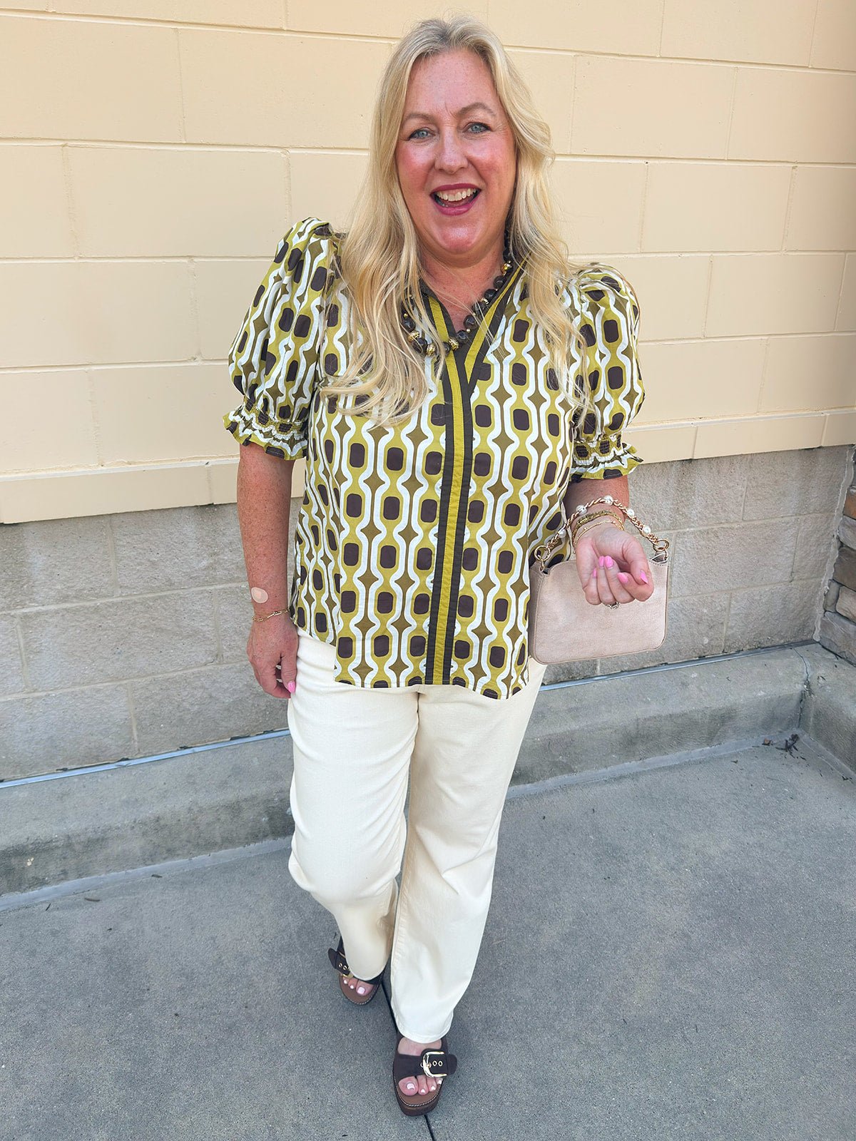 Mossy Mood Blouse - The Pink Pineapple 850