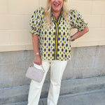 Mossy Mood Blouse - The Pink Pineapple 850