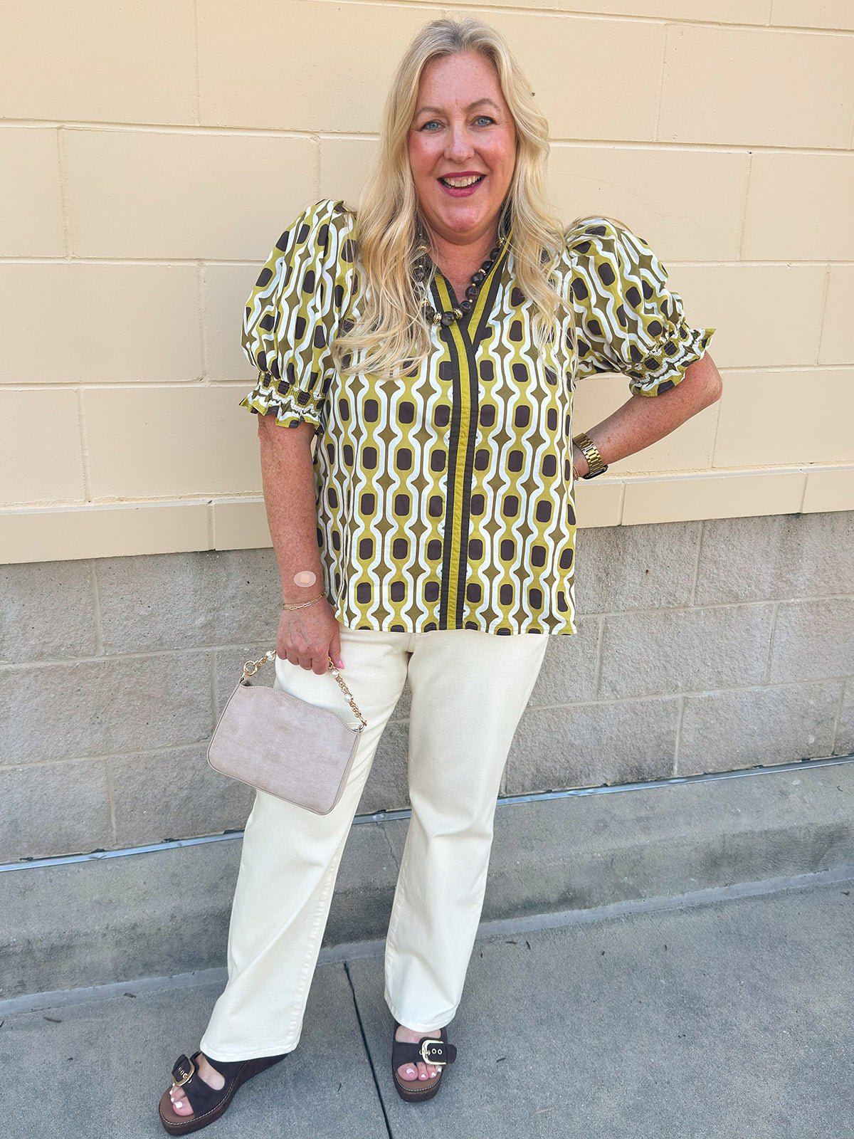 Mossy Mood Blouse - The Pink Pineapple 850