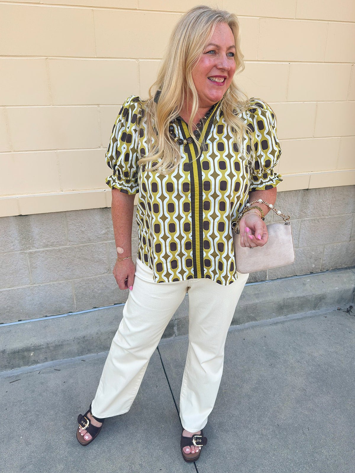 Mossy Mood Blouse - The Pink Pineapple 850