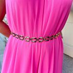 Multi Square Metal Chain Belt - The Pink Pineapple 850