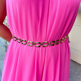 Multi Square Metal Chain Belt - The Pink Pineapple 850