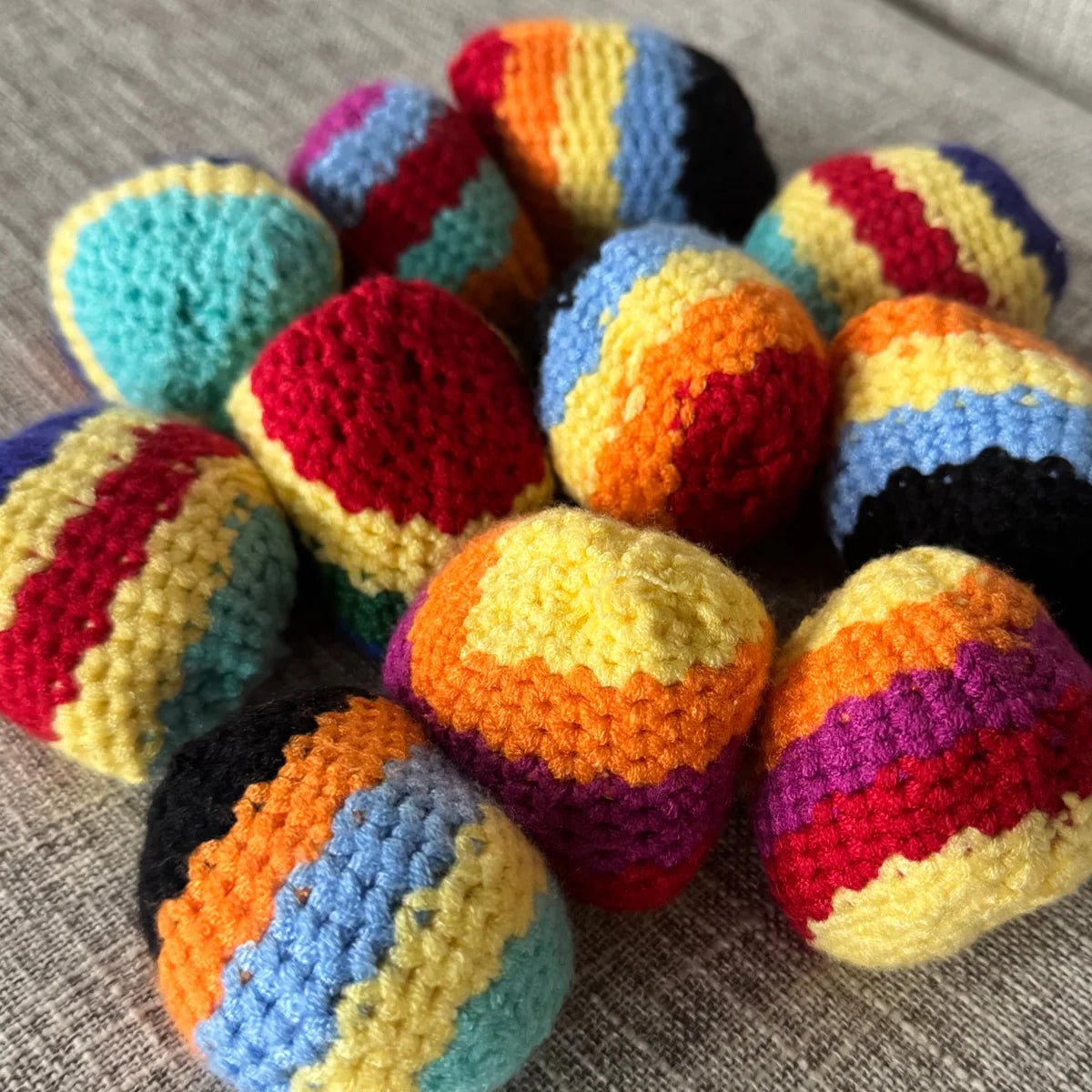 Multicolored Hacky Sack - The Pink Pineapple 850