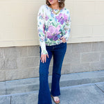 Muted Meadow Graphic Sweater - The Pink Pineapple 850