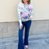 Muted Meadow Graphic Sweater - The Pink Pineapple 850
