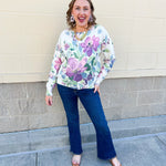 Muted Meadow Graphic Sweater - The Pink Pineapple 850