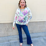 Muted Meadow Graphic Sweater - The Pink Pineapple 850