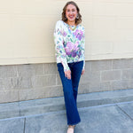 Muted Meadow Graphic Sweater - The Pink Pineapple 850