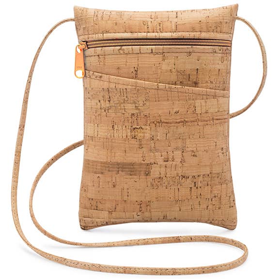 [Natalie Therese] Handmade Mini Genuine Cork Crossbody Bag - The Pink Pineapple 850
