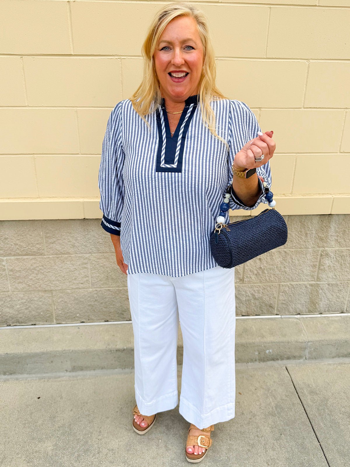Nautical Muse Striped Top - The Pink Pineapple 850