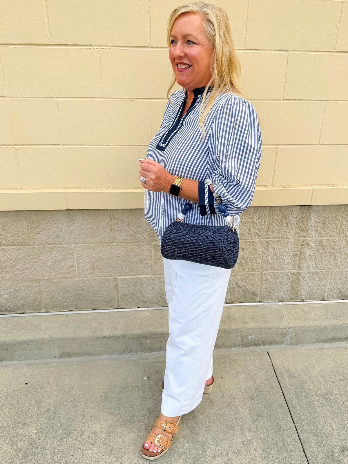 Nautical Muse Striped Top - The Pink Pineapple 850